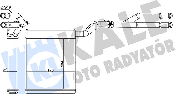 KALE OTO RADYATÖR 347375 - Izmjenjivač topline, grijanje unutrasnjeg prostora www.molydon.hr