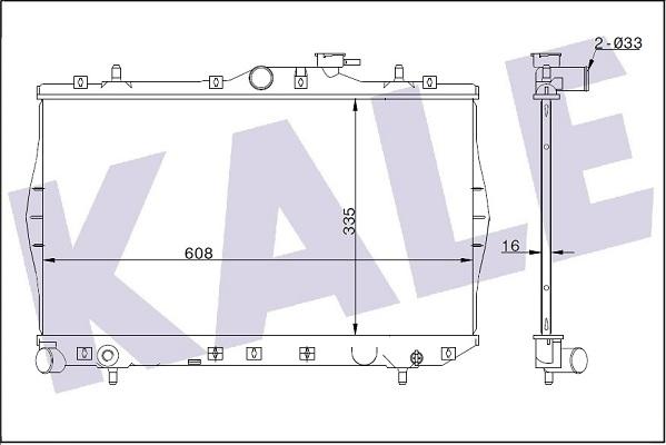 KALE OTO RADYATÖR 347780 - Hladnjak, hladjenje motora www.molydon.hr