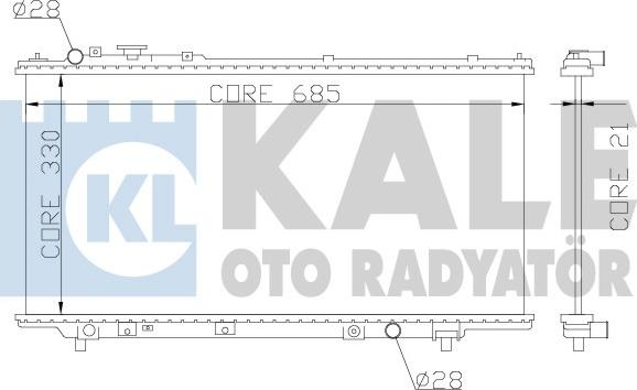 KALE OTO RADYATÖR 359700 - Hladnjak, hladjenje motora www.molydon.hr