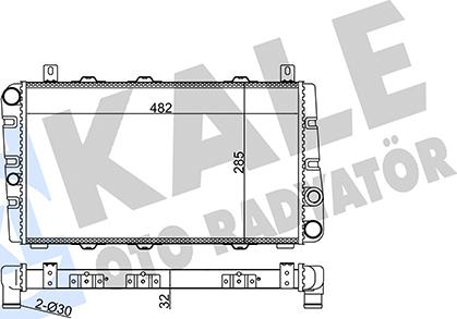 KALE OTO RADYATÖR 354945 - Hladnjak, hladjenje motora www.molydon.hr