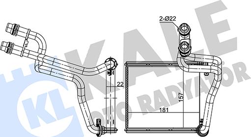 KALE OTO RADYATÖR 354910 - Izmjenjivač topline, grijanje unutrasnjeg prostora www.molydon.hr