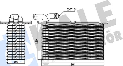 KALE OTO RADYATÖR 354520 - Intercooler, hladnjak www.molydon.hr