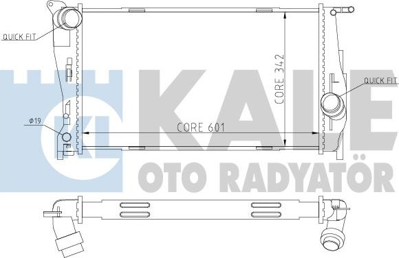 KALE OTO RADYATÖR 354600 - Hladnjak, hladjenje motora www.molydon.hr