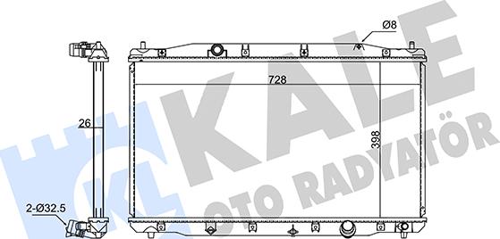 KALE OTO RADYATÖR 354270 - Hladnjak, hladjenje motora www.molydon.hr