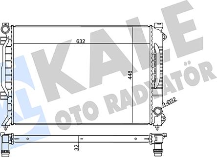 KALE OTO RADYATÖR 355530 - Hladnjak, hladjenje motora www.molydon.hr