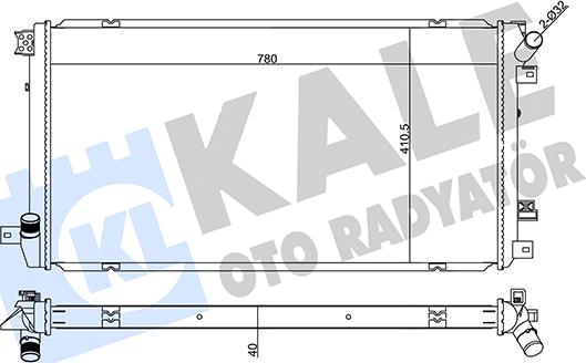 KALE OTO RADYATÖR 355575 - Hladnjak, hladjenje motora www.molydon.hr