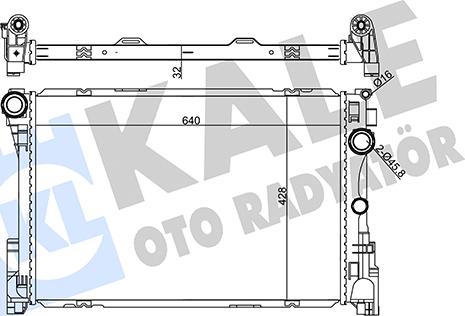 KALE OTO RADYATÖR 355655 - Hladnjak, hladjenje motora www.molydon.hr