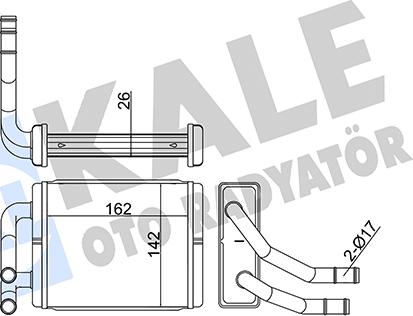 KALE OTO RADYATÖR 355180 - Izmjenjivač topline, grijanje unutrasnjeg prostora www.molydon.hr