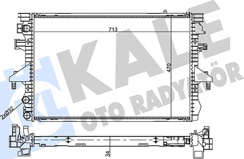 KALE OTO RADYATÖR 356940 - Hladnjak, hladjenje motora www.molydon.hr