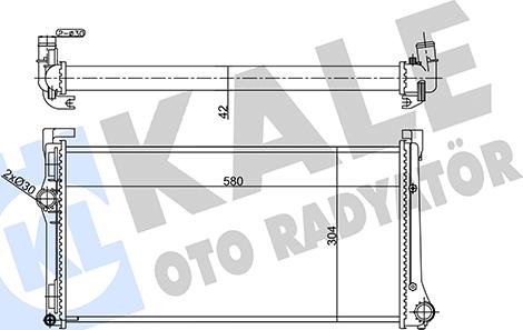 KALE OTO RADYATÖR 356905 - Hladnjak, hladjenje motora www.molydon.hr