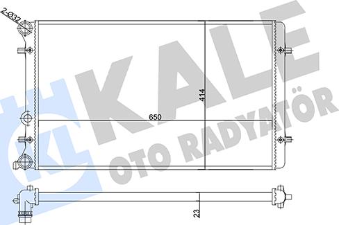 KALE OTO RADYATÖR 356980 - Hladnjak, hladjenje motora www.molydon.hr