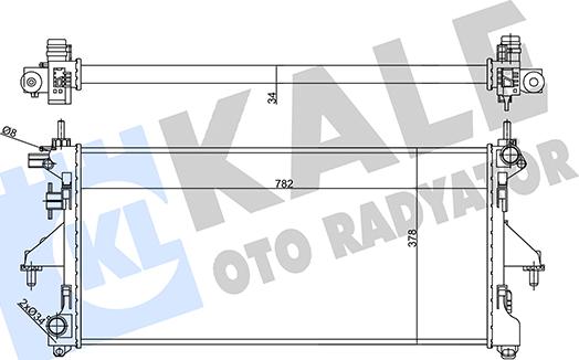 KALE OTO RADYATÖR 356455 - Hladnjak, hladjenje motora www.molydon.hr