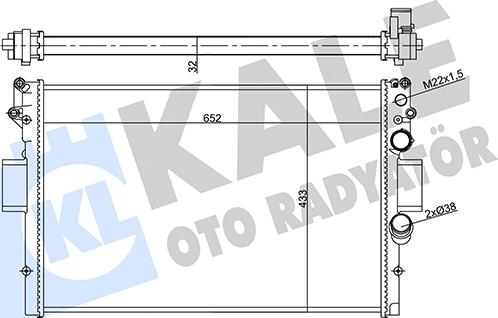 KALE OTO RADYATÖR 356420 - Hladnjak, hladjenje motora www.molydon.hr