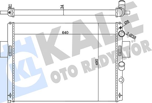 KALE OTO RADYATÖR 356145 - Hladnjak, hladjenje motora www.molydon.hr