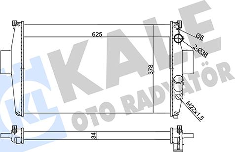 KALE OTO RADYATÖR 356150 - Hladnjak, hladjenje motora www.molydon.hr