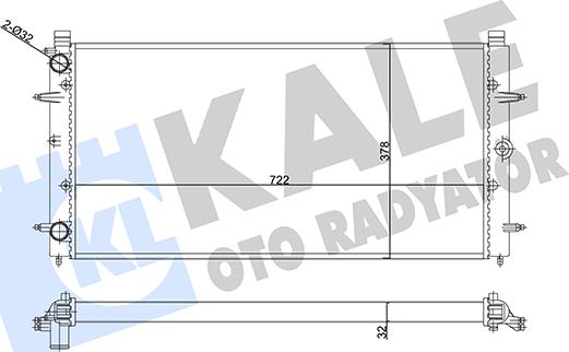 KALE OTO RADYATÖR 356880 - Hladnjak, hladjenje motora www.molydon.hr