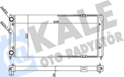 KALE OTO RADYATÖR 356295 - Hladnjak, hladjenje motora www.molydon.hr