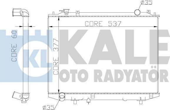 KALE OTO RADYATÖR 356200 - Hladnjak, hladjenje motora www.molydon.hr