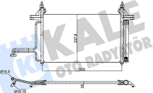 KALE OTO RADYATÖR 350575 - Kondenzator, klima-Uređaj www.molydon.hr