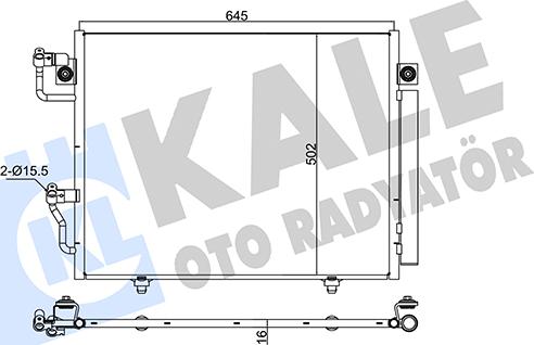 KALE OTO RADYATÖR 350630 - Kondenzator, klima-Uređaj www.molydon.hr