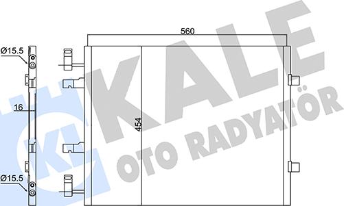 KALE OTO RADYATÖR 350670 - Kondenzator, klima-Uređaj www.molydon.hr