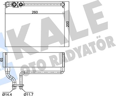 KALE OTO RADYATÖR 350055 - Isparivač, klima-Uređaj www.molydon.hr