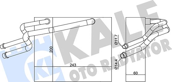 KALE OTO RADYATÖR 350060 - Isparivač, klima-Uređaj www.molydon.hr