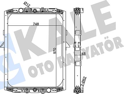 KALE OTO RADYATÖR 350195 - Hladnjak, hladjenje motora www.molydon.hr