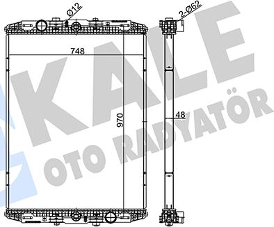 KALE OTO RADYATÖR 350190 - Hladnjak, hladjenje motora www.molydon.hr