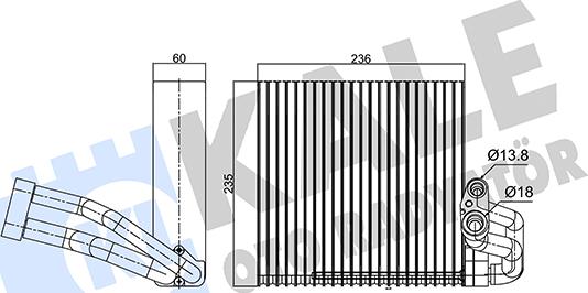 KALE OTO RADYATÖR 350135 - Isparivač, klima-Uređaj www.molydon.hr