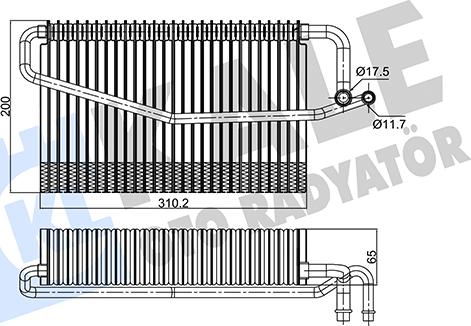 KALE OTO RADYATÖR 350130 - Isparivač, klima-Uređaj www.molydon.hr
