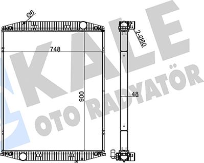 KALE OTO RADYATÖR 350235 - Hladnjak, hladjenje motora www.molydon.hr