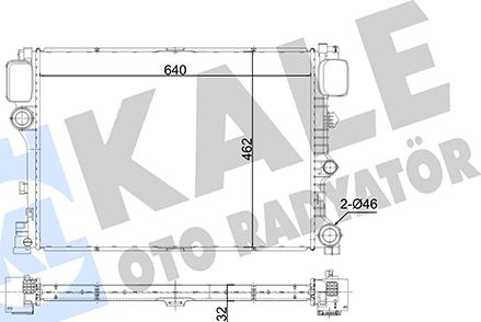 KALE OTO RADYATÖR 350725 - Hladnjak, hladjenje motora www.molydon.hr