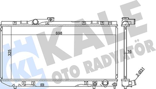 KALE OTO RADYATÖR 351950 - Hladnjak, hladjenje motora www.molydon.hr