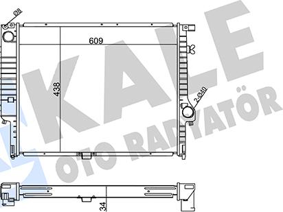 KALE OTO RADYATÖR 351930 - Hladnjak, hladjenje motora www.molydon.hr