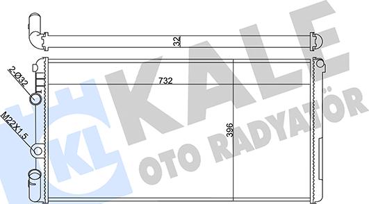 KALE OTO RADYATÖR 351020 - Hladnjak, hladjenje motora www.molydon.hr