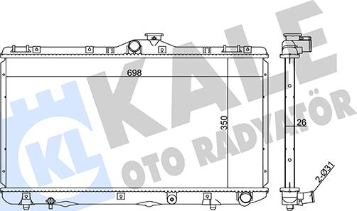 KALE OTO RADYATÖR 351885 - Hladnjak, hladjenje motora www.molydon.hr
