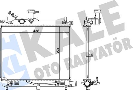 KALE OTO RADYATÖR 358400 - Hladnjak, hladjenje motora www.molydon.hr