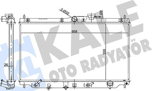 KALE OTO RADYATÖR 358550 - Hladnjak, hladjenje motora www.molydon.hr