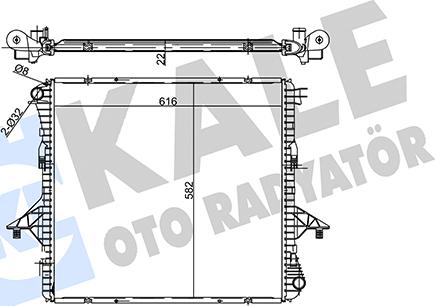 KALE OTO RADYATÖR 358690 - Hladnjak, hladjenje motora www.molydon.hr