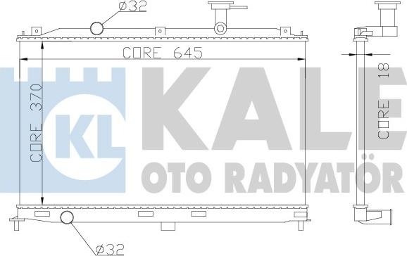 KALE OTO RADYATÖR 358000 - Hladnjak, hladjenje motora www.molydon.hr