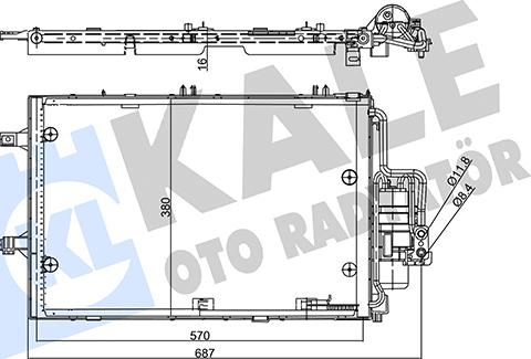 KALE OTO RADYATÖR 358255 - Kondenzator, klima-Uređaj www.molydon.hr