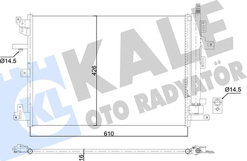 KALE OTO RADYATÖR 353070 - Kondenzator, klima-Uređaj www.molydon.hr