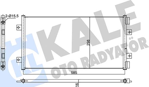 KALE OTO RADYATÖR 353195 - Kondenzator, klima-Uređaj www.molydon.hr