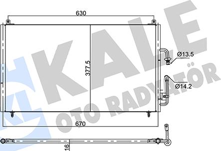 KALE OTO RADYATÖR 353145 - Kondenzator, klima-Uređaj www.molydon.hr