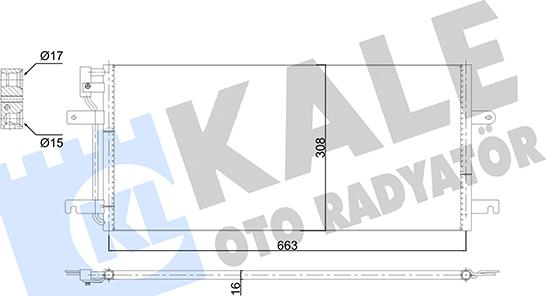 KALE OTO RADYATÖR 353140 - Kondenzator, klima-Uređaj www.molydon.hr