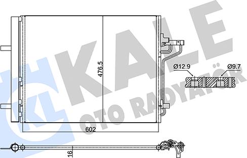 KALE OTO RADYATÖR 353135 - Kondenzator, klima-Uređaj www.molydon.hr