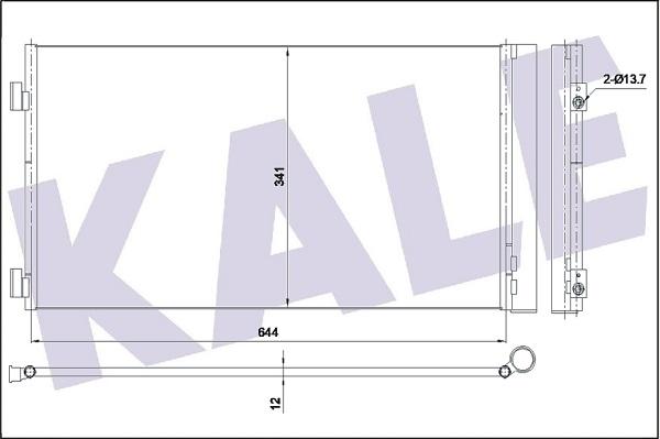 KALE OTO RADYATÖR 353170 - Kondenzator, klima-Uređaj www.molydon.hr