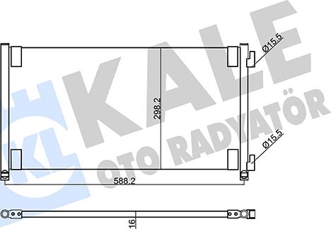 KALE OTO RADYATÖR 353210 - Kondenzator, klima-Uređaj www.molydon.hr