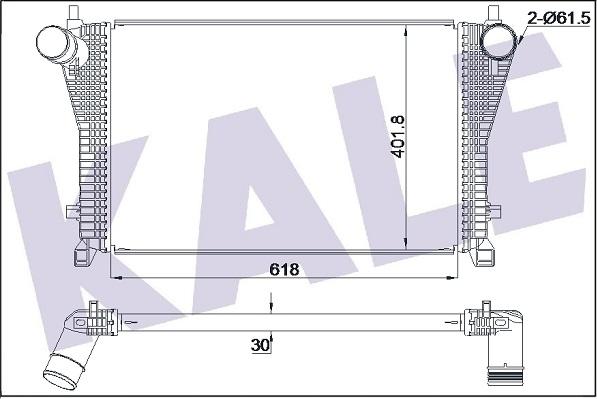 KALE OTO RADYATÖR 352405 - Intercooler, hladnjak www.molydon.hr